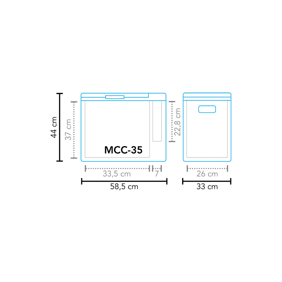 Compresseur de glacière MCC-35 AC/DC